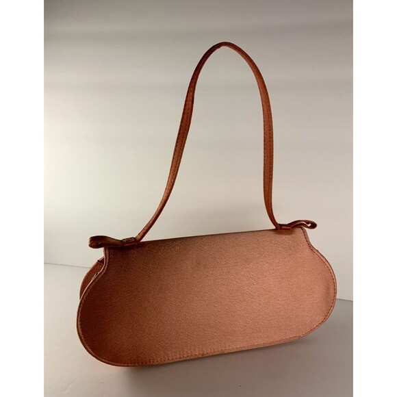 Nina Salmon Royal Satin Jeweled Satchel Top Handle Bag Handbag - Picture 2 of 5